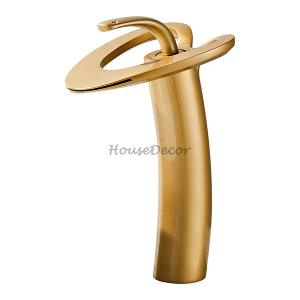 Modern bath shower mixer tap waterfall spout main view