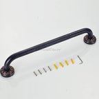 Modern bathroom grab bar safety grip detail view