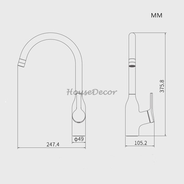 Chrome bath shower mixer tap pull out spray additional view
