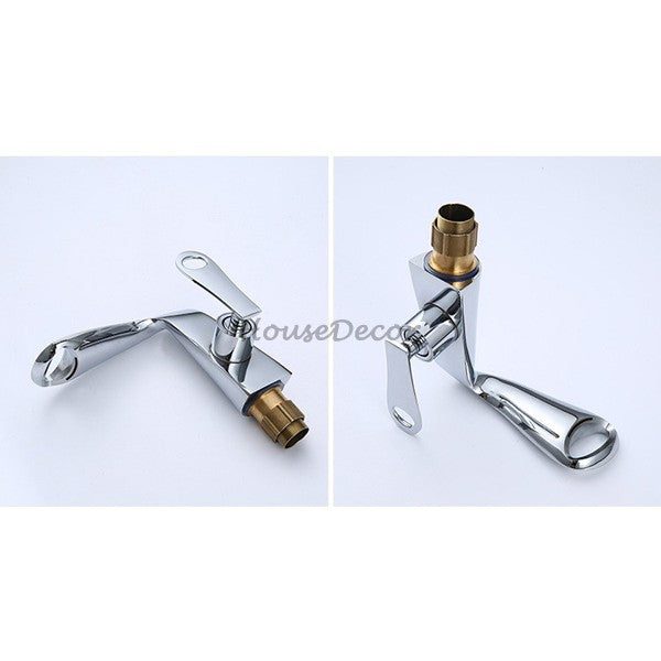 Chrome bath shower mixer tap waterfall spout additional view