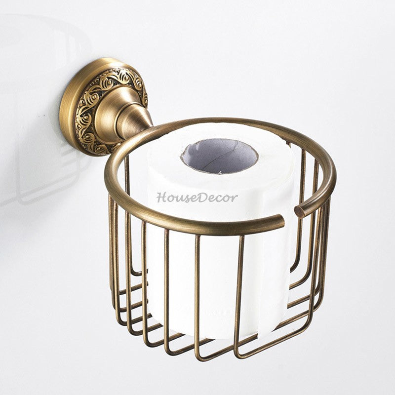 Antique Brass towel rack detailed product view additional view