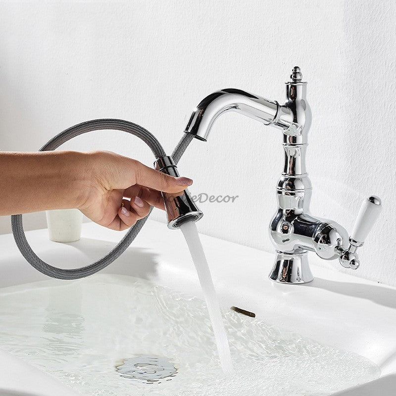 Modern bath shower mixer tap pull out spray additional view