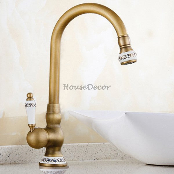 Modern Ceramic bath shower mixer tap swivel spout detail view