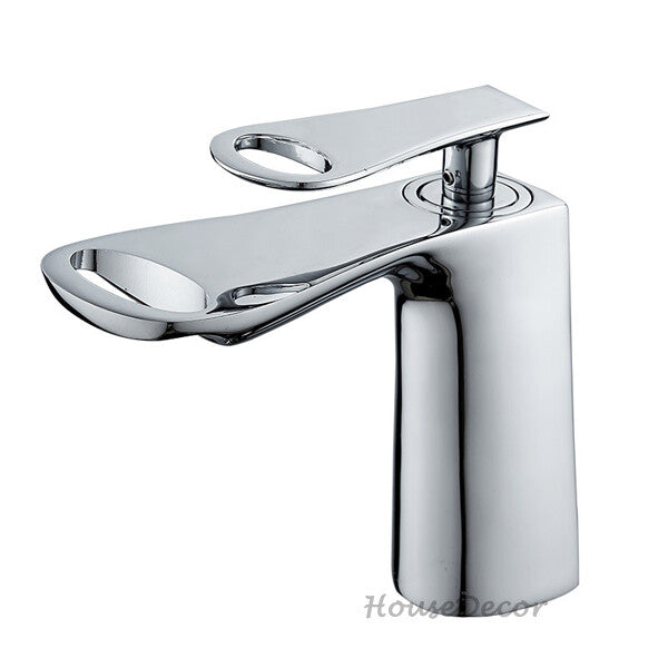 Brass bath shower mixer tap waterfall spout main view