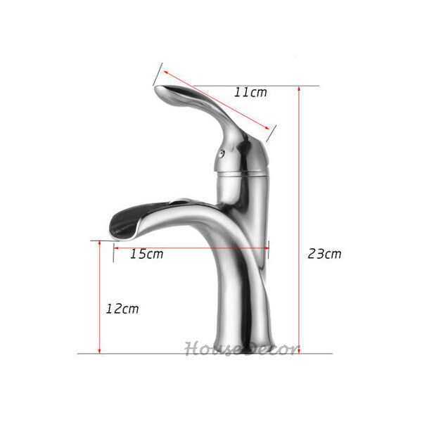 Modern bath shower mixer tap waterfall spout additional view