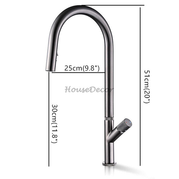 Modern kitchen sink mixer tap pull out spray additional view