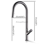 Modern kitchen sink mixer tap pull out spray additional view