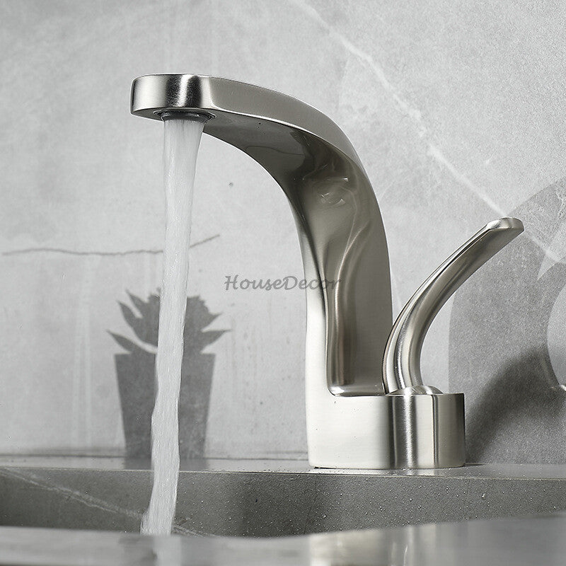 Modern Brass bath shower mixer tap single lever control additional view