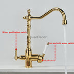 Modern kitchen sink mixer tap swivel spout additional view