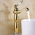Gold Ceramic bath shower mixer tap detailed product view main view