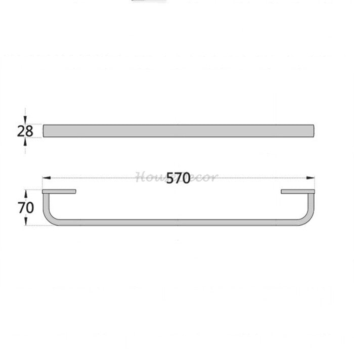 Modern towel rack detailed product view additional view
