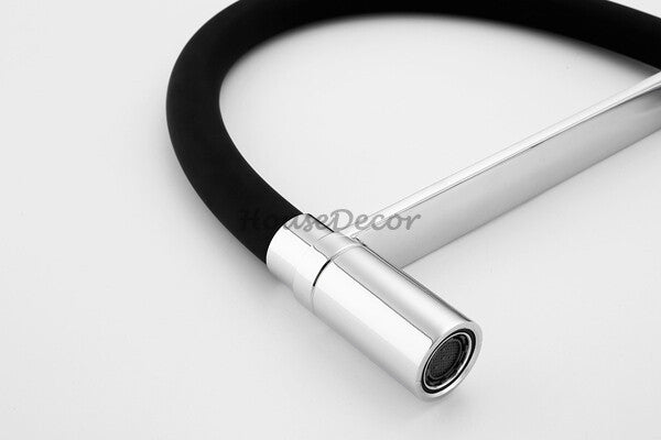 Modern kitchen sink mixer tap swivel spout additional view