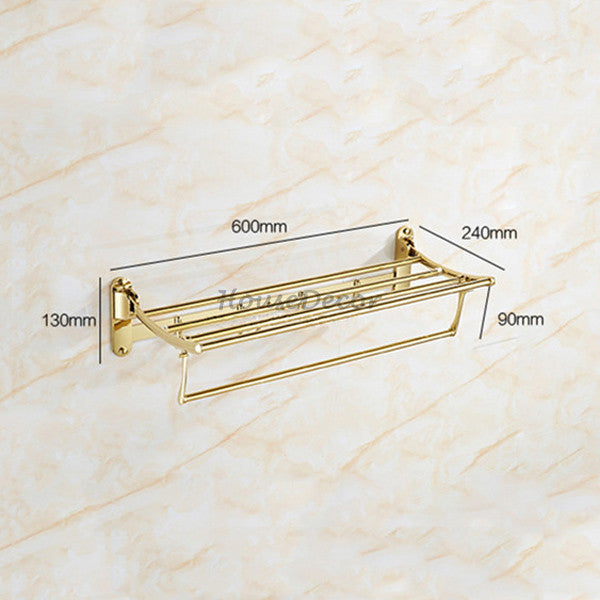 Gold towel rack wall mounted design additional view
