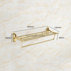 Gold towel rack wall mounted design additional view