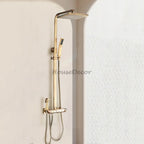 Brass shower head handheld shower set additional view