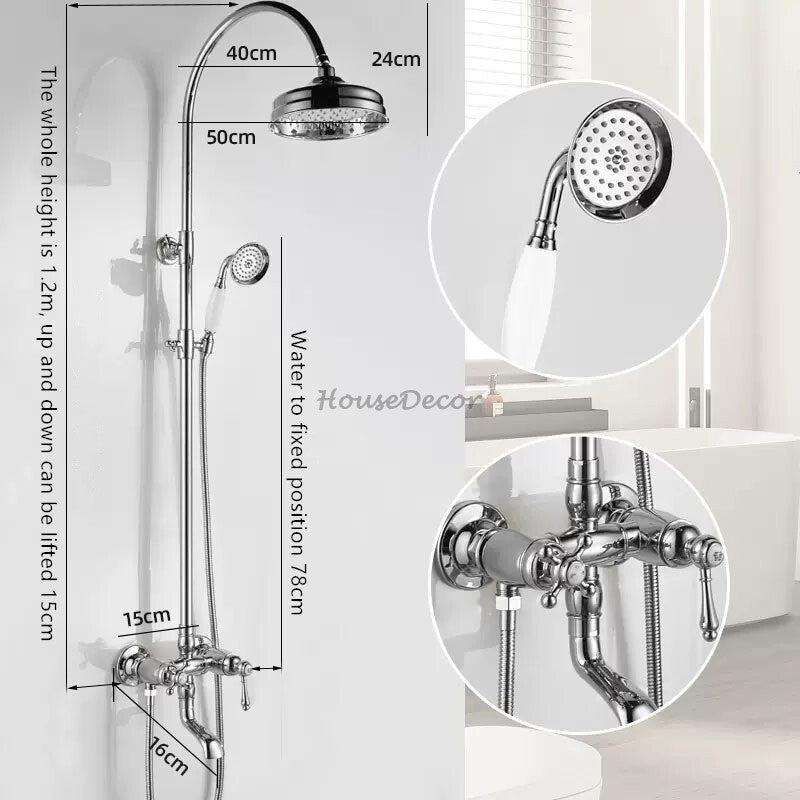 Modern bath shower mixer tap detailed product view detail view