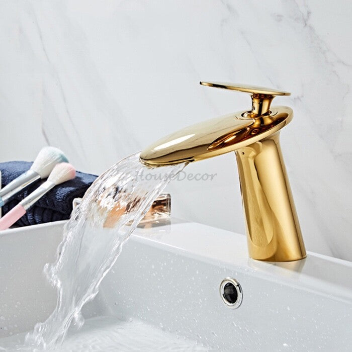 Modern bath shower mixer tap waterfall spout additional view