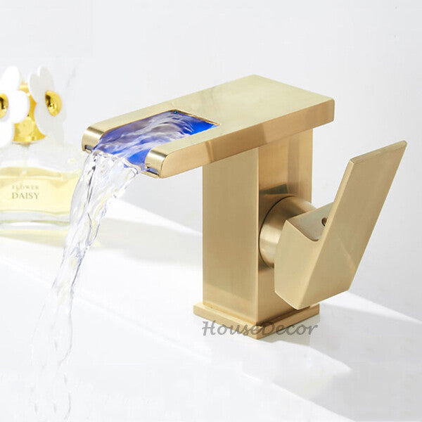 Modern bath shower mixer tap waterfall spout additional view