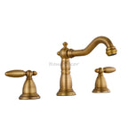 Antique Brass bath shower mixer tap 3 hole installation main view