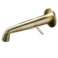 Modern Brass bath shower mixer tap swivel spout detail view
