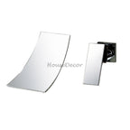 Modern Brass bath shower mixer tap waterfall spout main view