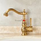Modern Brass bathroom basin mixer tap detailed product view additional view