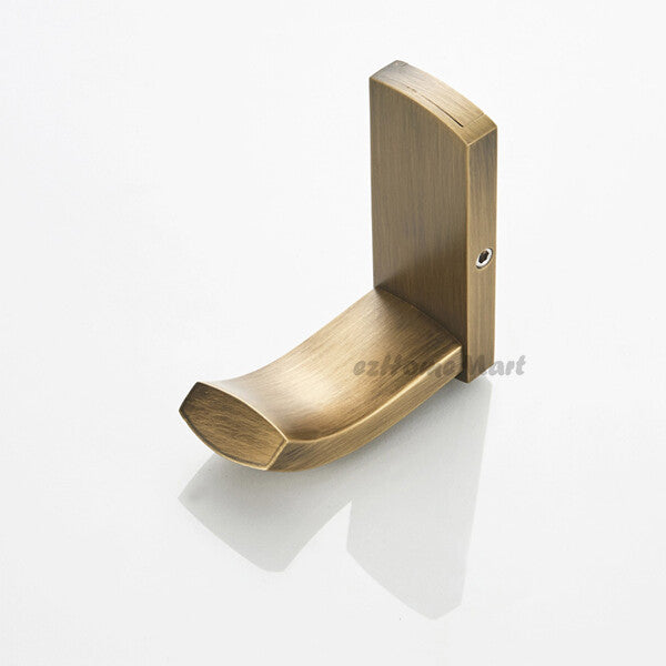 Antique Brass robe hook wall mounted design detail view