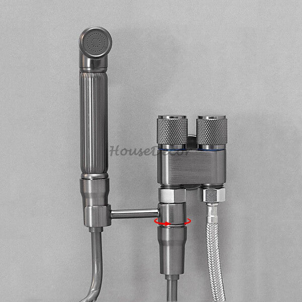 Modern home product handheld shower set detail view