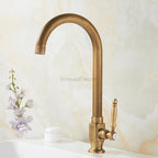 Modern Ceramic kitchen sink mixer tap swivel spout detail view