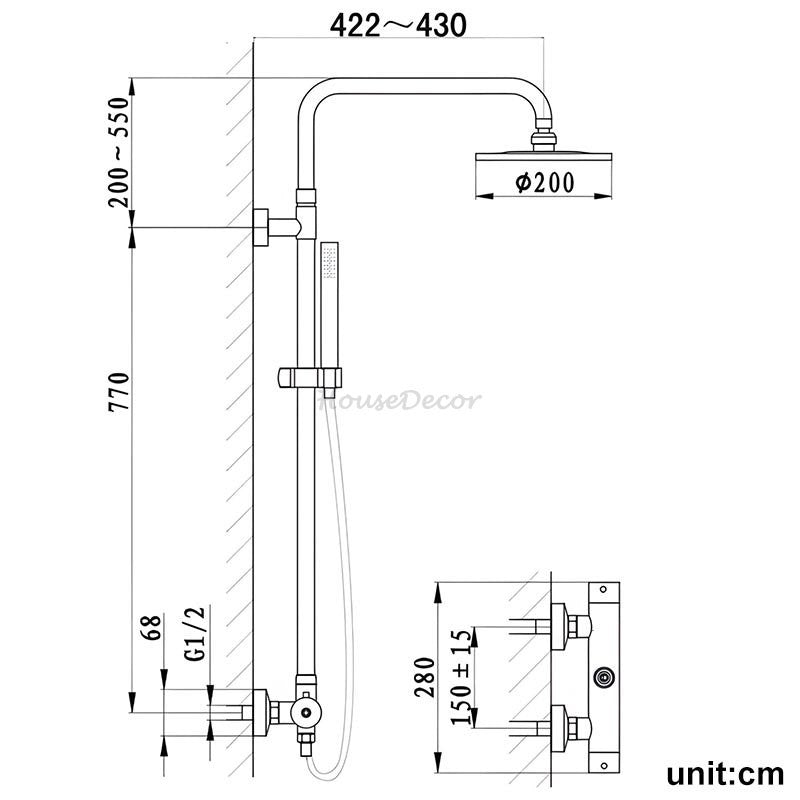 Modern bath shower mixer tap wall mounted design additional view