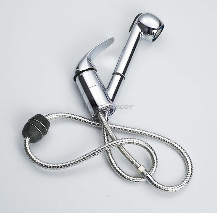 Modern kitchen sink mixer tap pull out spray additional view