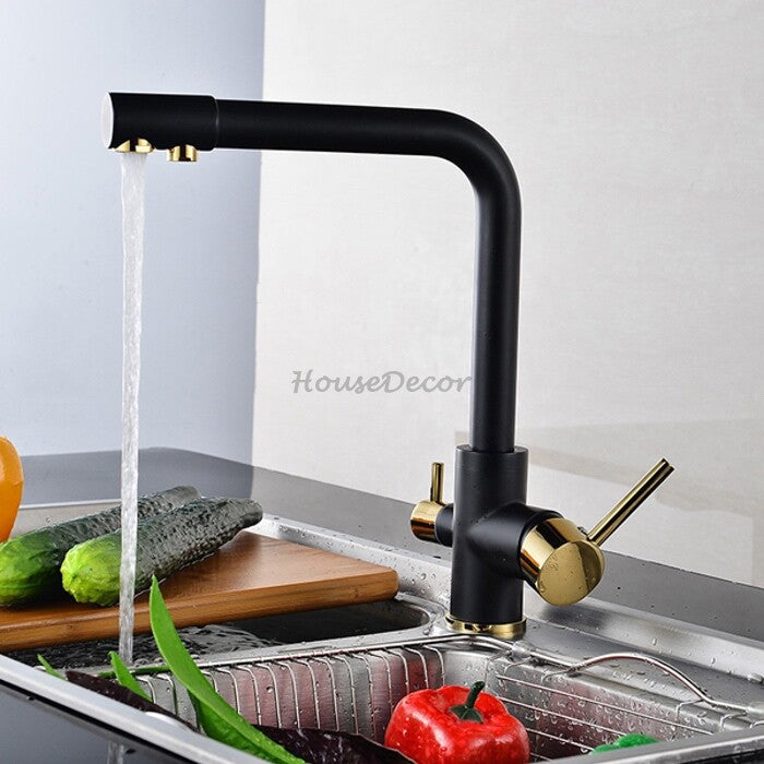 Modern kitchen sink mixer tap swivel spout additional view