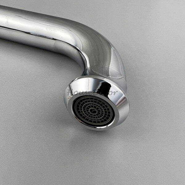 Chrome Ceramic kitchen sink mixer tap swivel spout additional view