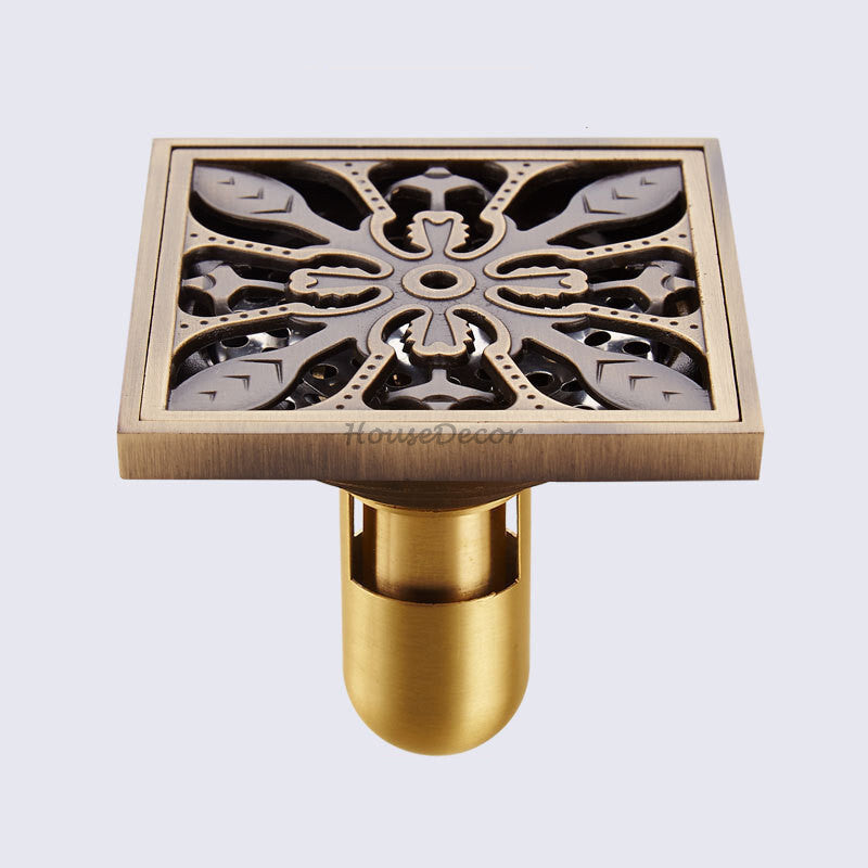 Bronze shower drain detailed product view additional view