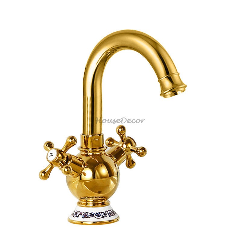 Antique Brass bath shower mixer tap swivel spout additional view