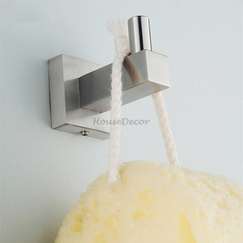 Modern Stainless Steel robe hook wall mounted design detail view
