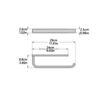 Gold toilet brush holder detailed product view additional view