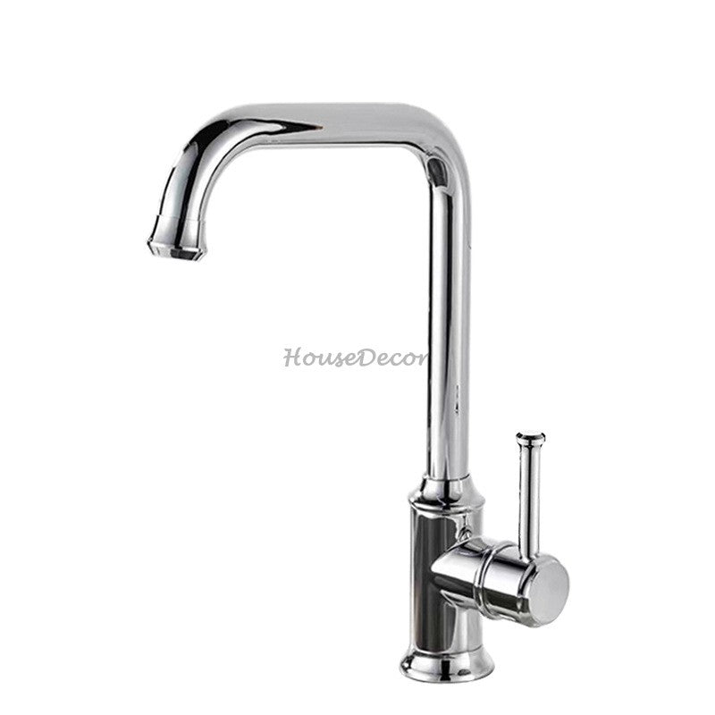 Modern kitchen sink mixer tap swivel spout additional view
