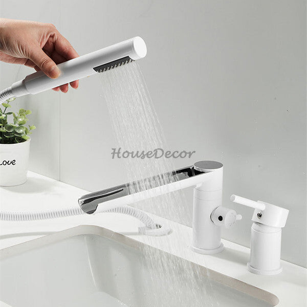 Modern bath shower mixer tap waterfall spout additional view