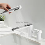 Modern bath shower mixer tap waterfall spout additional view