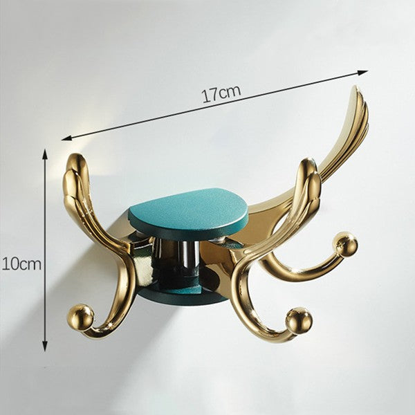 Gold robe hook swivel spout additional view