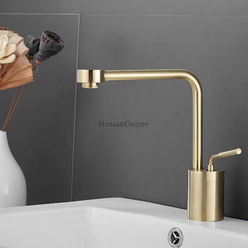 Modern Brass bath shower mixer tap swivel spout additional view