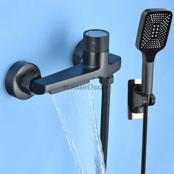 Modern bath shower mixer tap waterfall spout additional view
