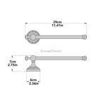 Antique Brass towel rack detailed product view additional view