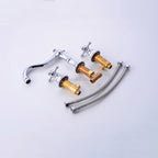 Modern bath shower mixer tap dual handle control additional view