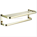 Gold towel rack wall mounted design main view