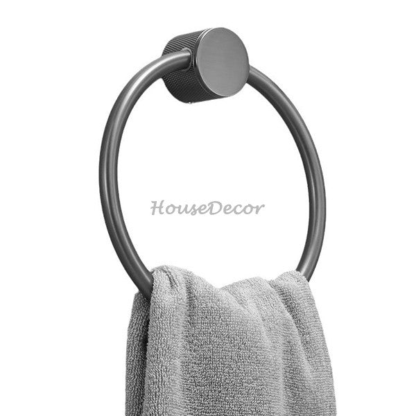 Modern Brass towel ring wall mounted design main view