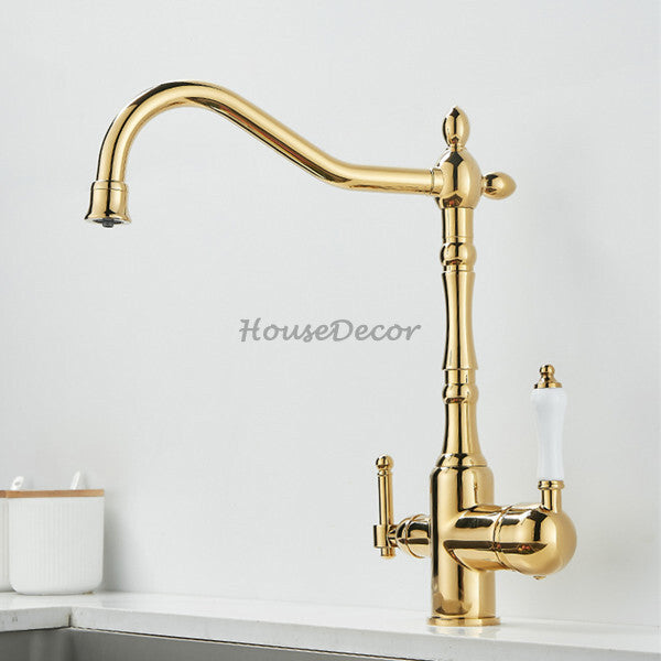 Modern kitchen sink mixer tap swivel spout additional view