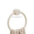 White towel ring wall mounted design main view