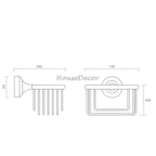 Modern Ceramic toilet paper holder detailed product view detail view